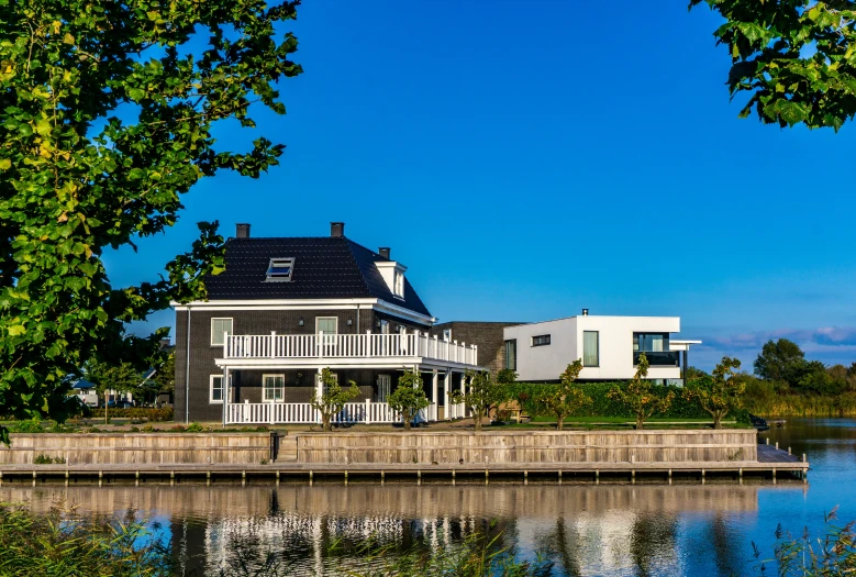 this house is near the water of the river