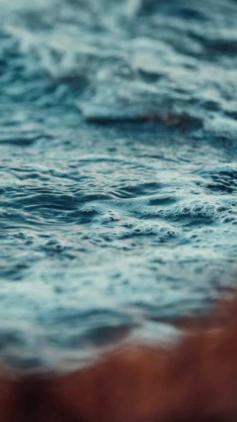 closeup view of water with dark blue colors