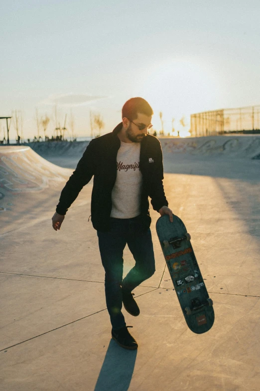 a skateboarder is skating at a skate park