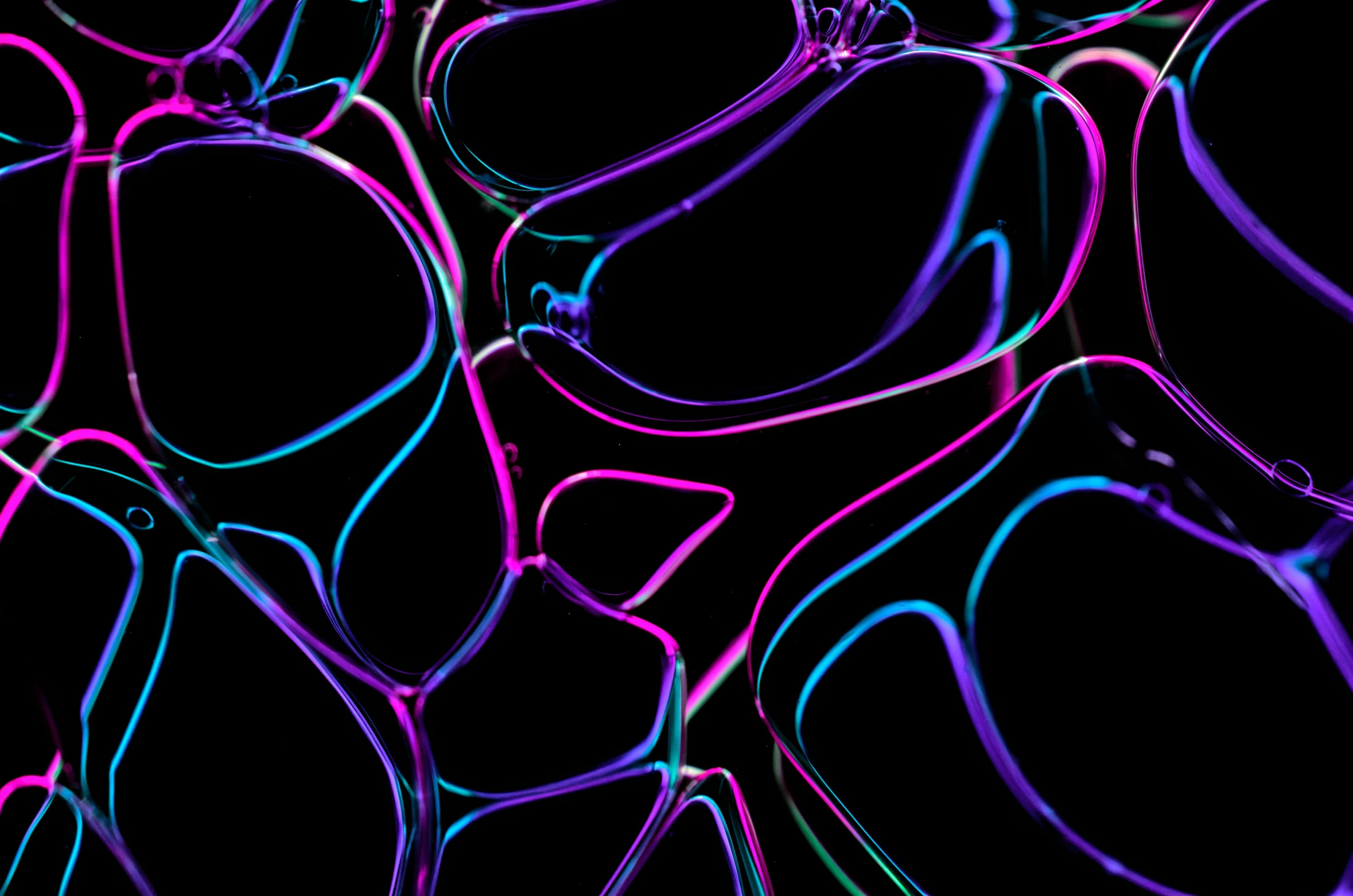 a background image with blue and pink neon glasses