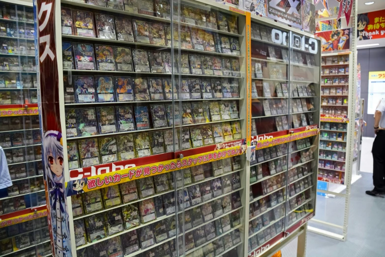 an aisle in a store filled with books