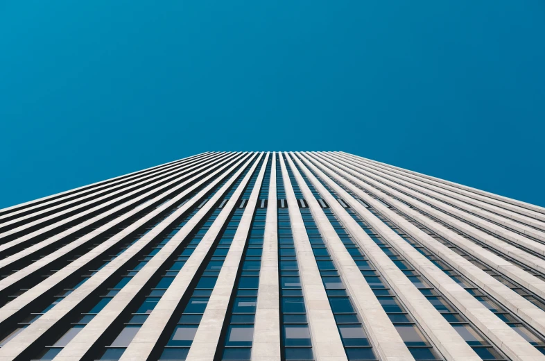 high up picture of an office building