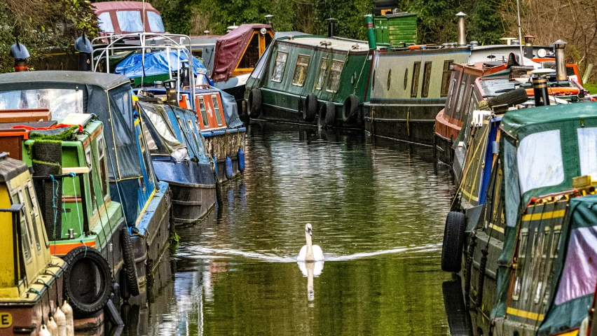 a bunch of small boats that are sitting in the water