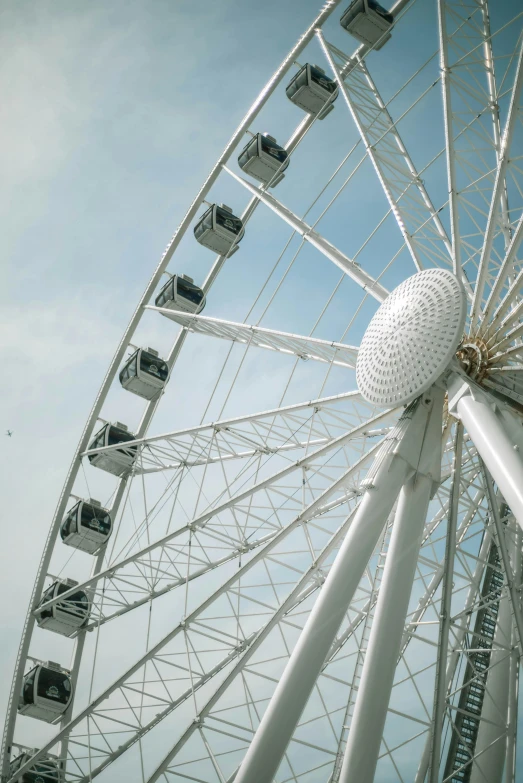 the big wheel is very large and a great place to see the people