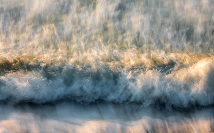 the water and wave are covered with waves