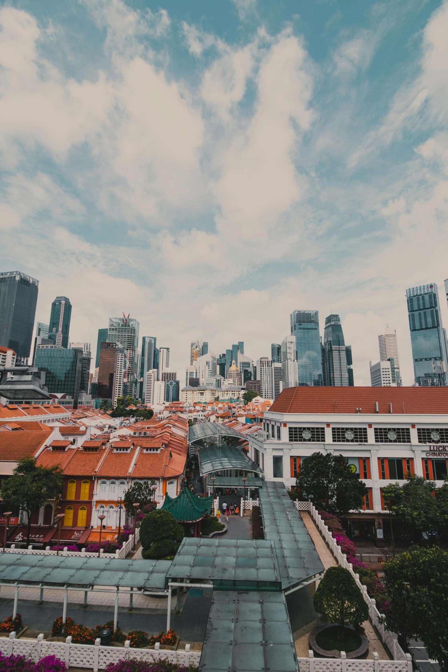 a city with lots of buildings on top of it