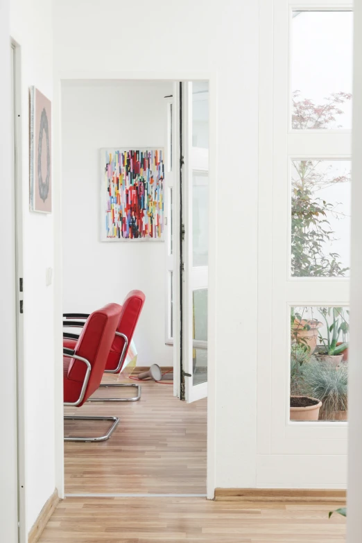 a view from a hallway in a home