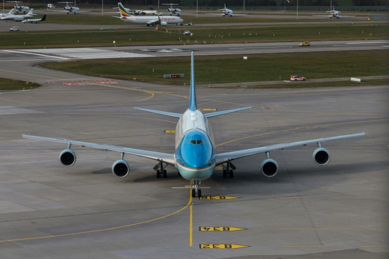 a airplane sitting on top of a tarmac