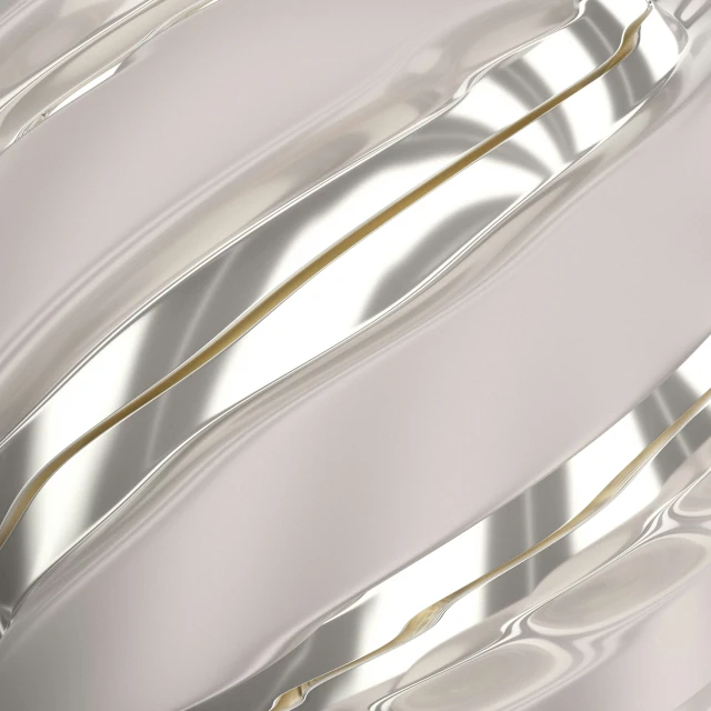 a shiny silver background with some wavy lines