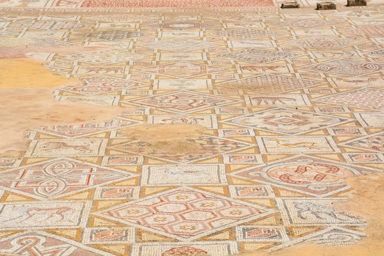 the tiles are very decorative, and have interesting designs on them