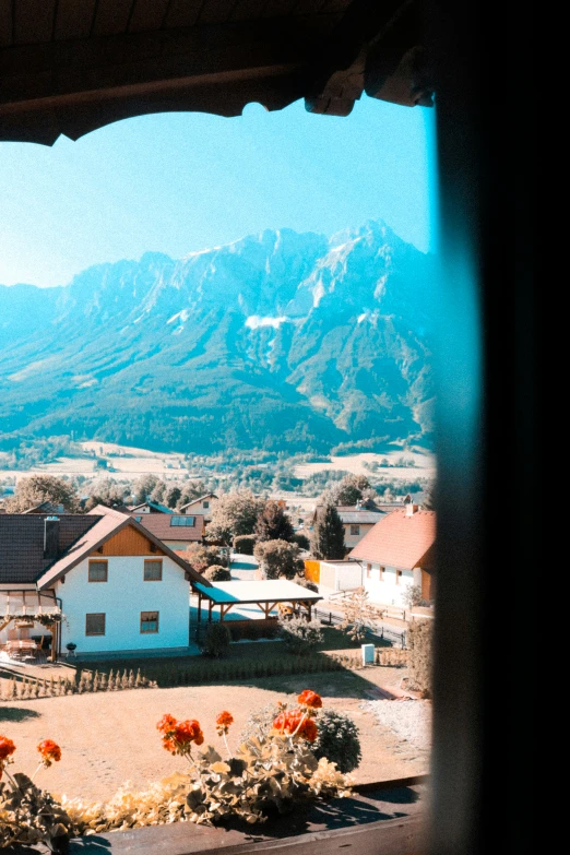 the view out the window of a home