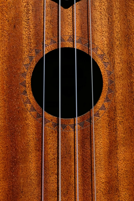 a close up of a guitar neck with several strings