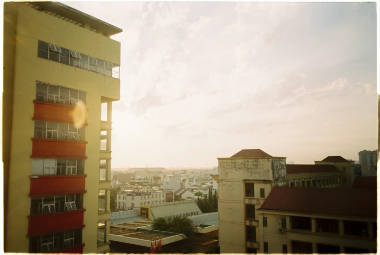 view from a high rise apartment building in the city