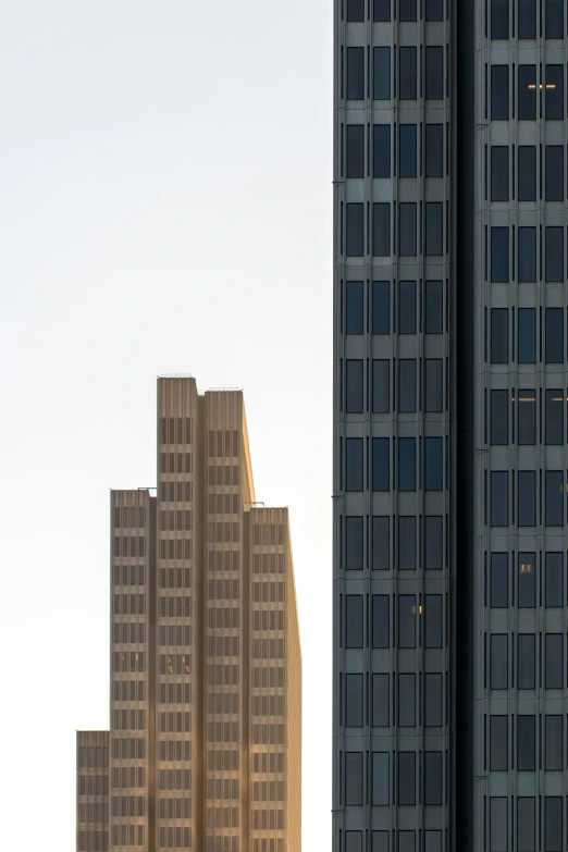 two large buildings are shown side by side