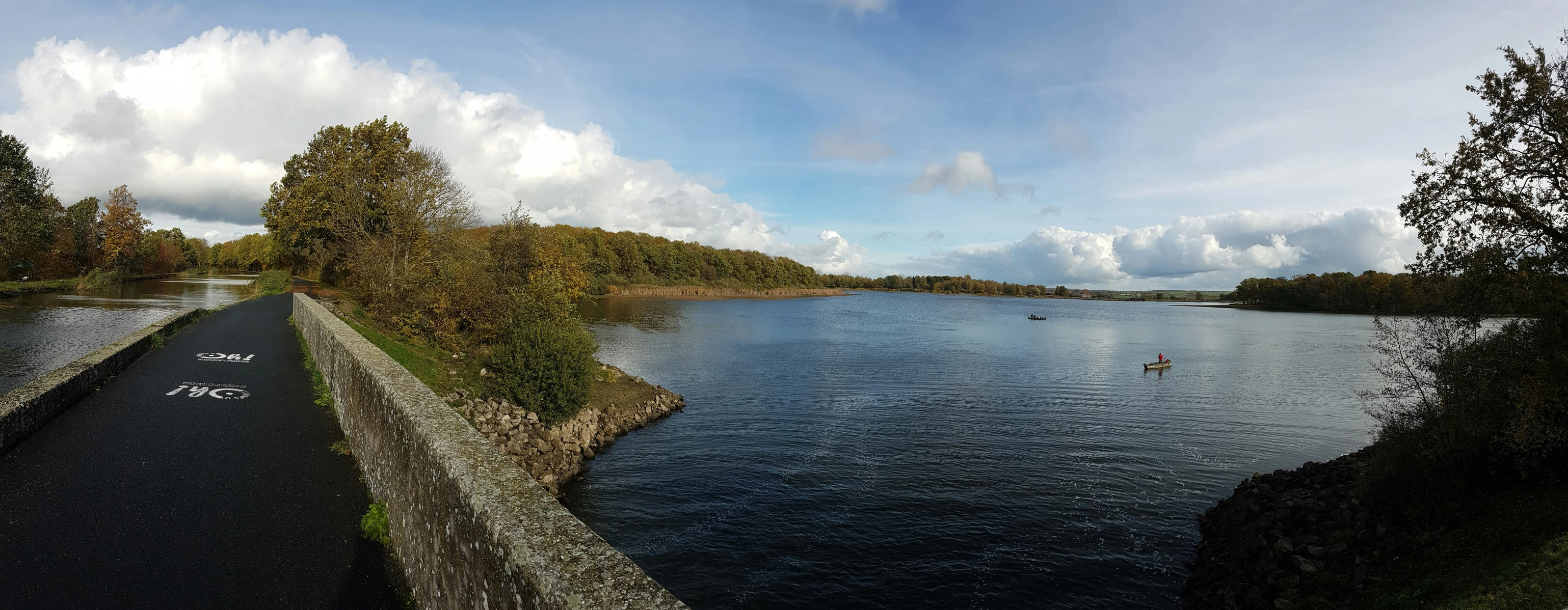 view of a small waterway from a point of view