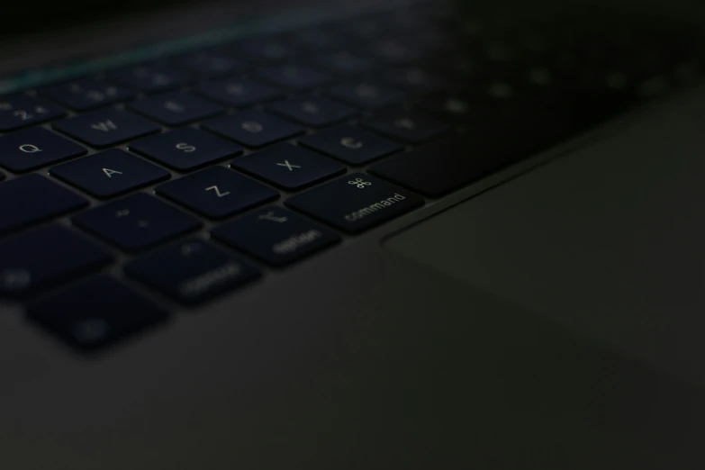 a close up s of the backlit keyboard of a computer