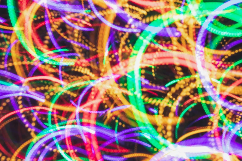 an abstract pograph of lights in different colors