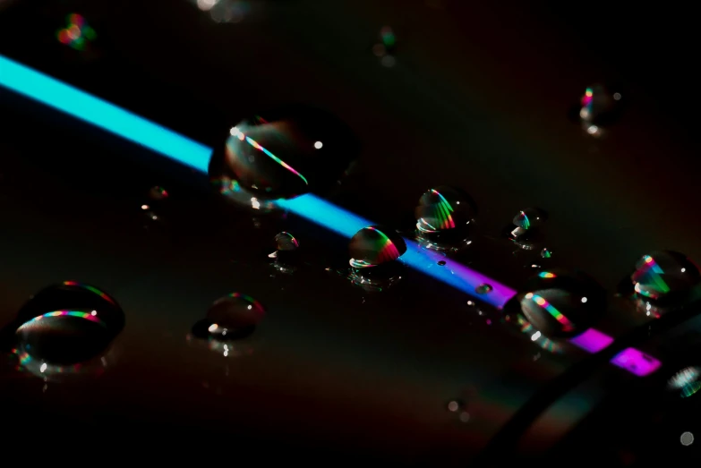 many bubbles float around in the dark