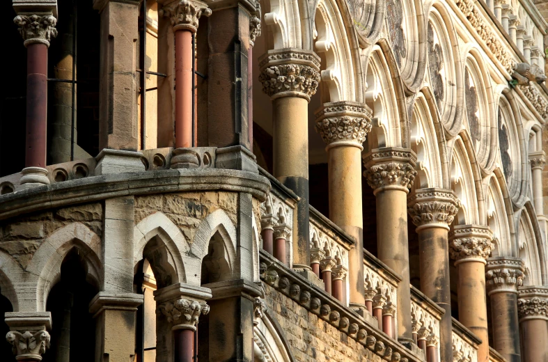 there is a very old building and it has arches