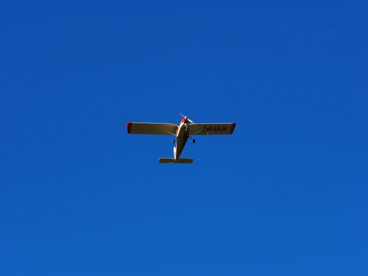 the plane has two propellers in its landing position