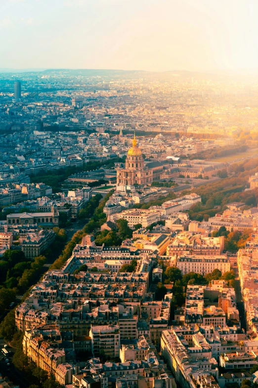 the view of paris from the eiffel tower