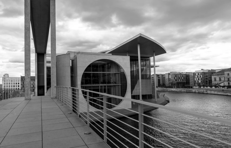 there are some benches on the bridge by the water