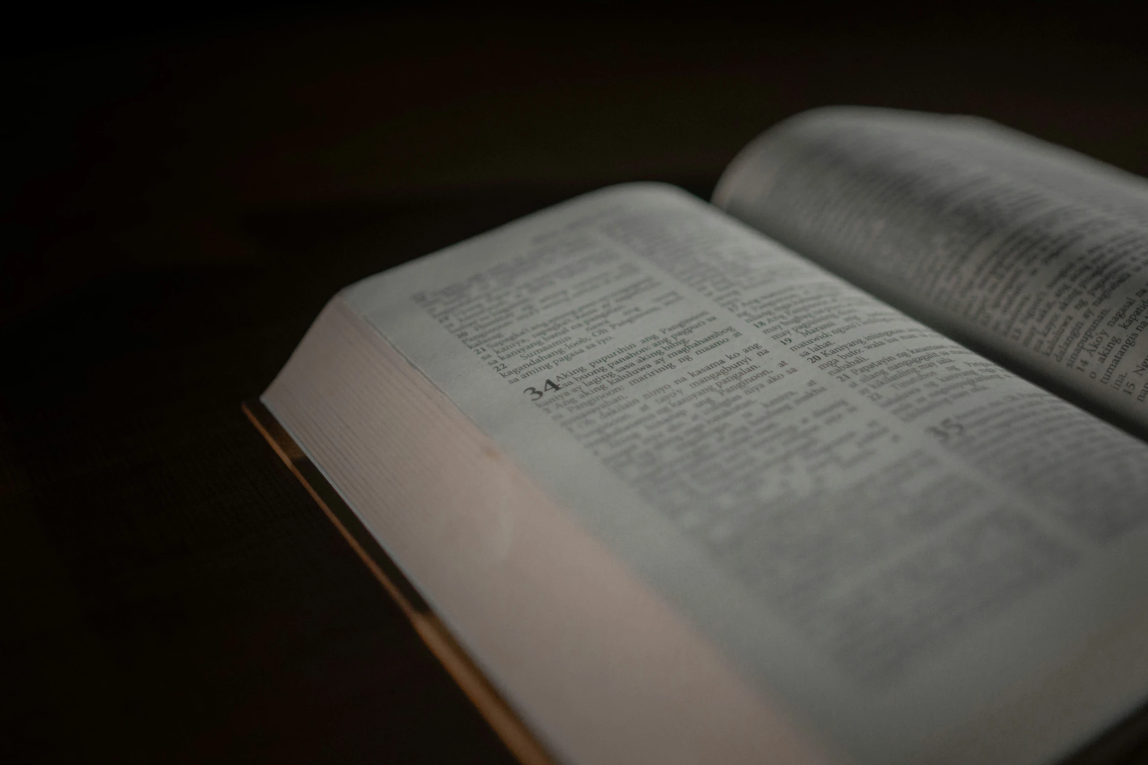 a close up view of an open book