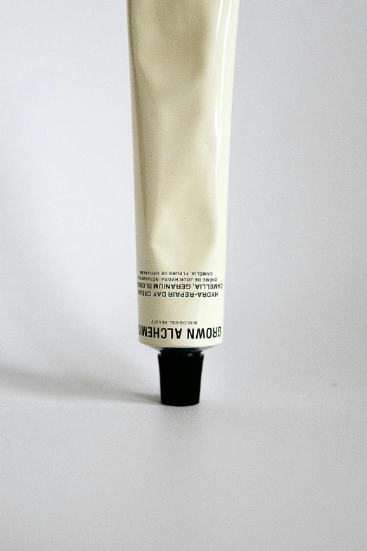 the front of a tube of hand cream