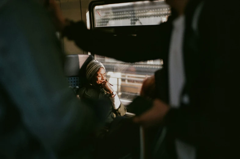 a woman is talking on her cell phone