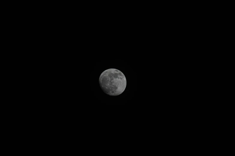 an airplane flying past a very large moon