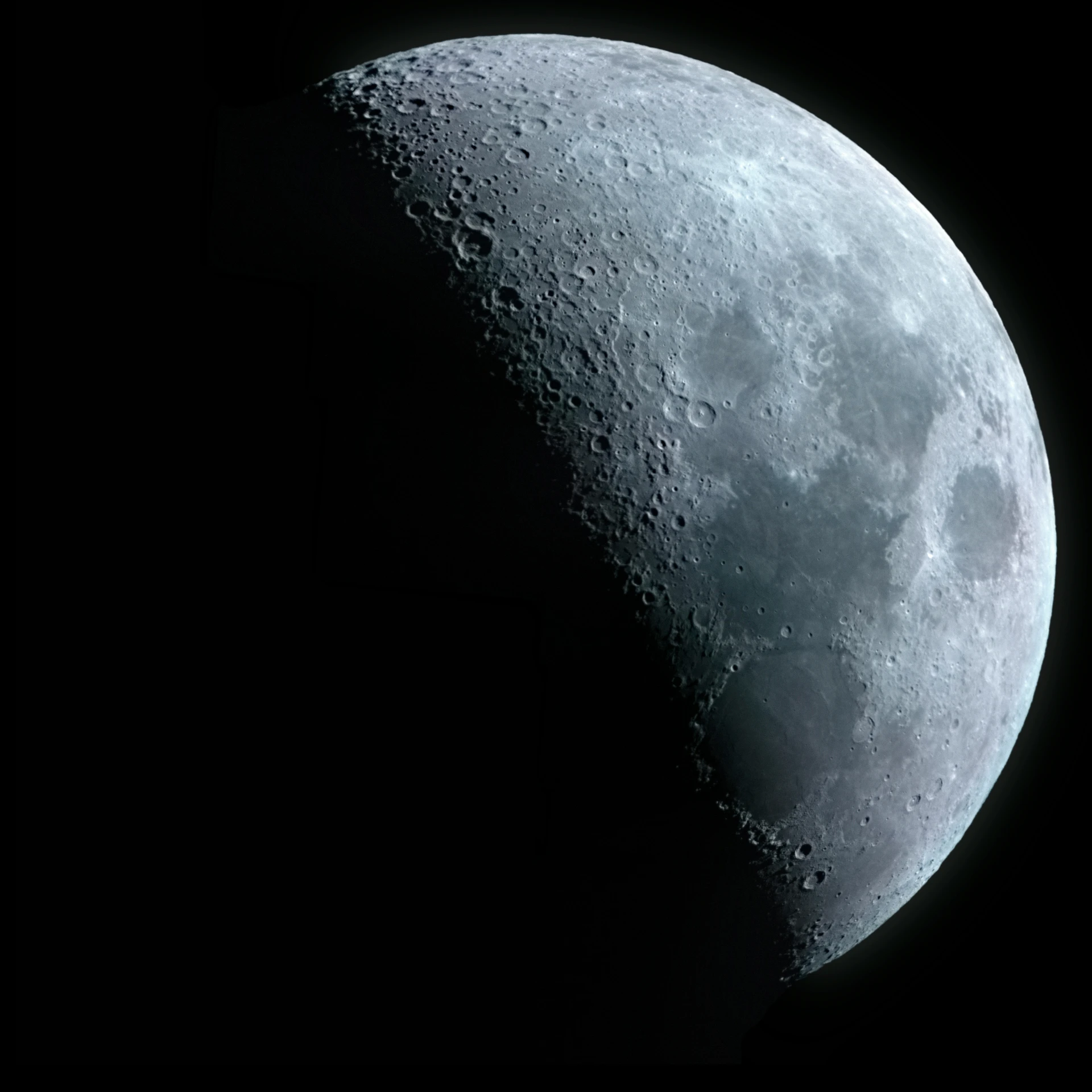 a picture of the moon from space station 5