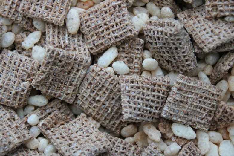 some food with little white dots and tiny cookies