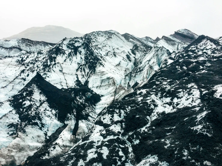 a large white snowy mountain surrounded by trees