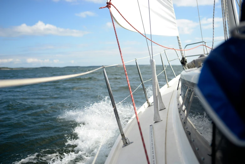 a boat out in the open waters on a clear day