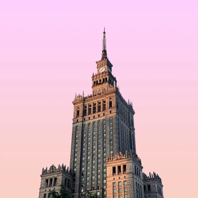 a tall tower with a clock on top