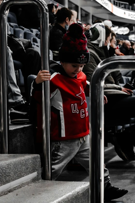 an image of a young child on a bus