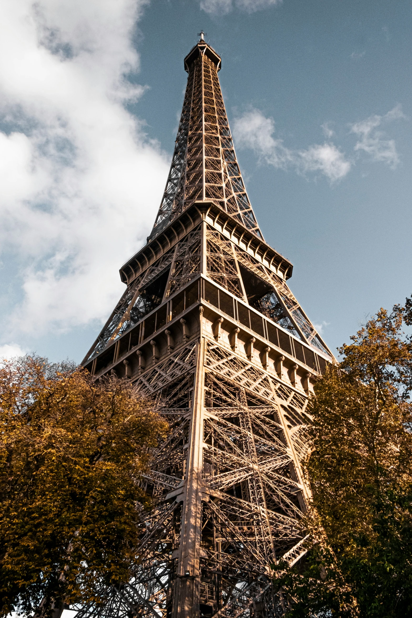 the eiffel tower, one of several architectural structures in france