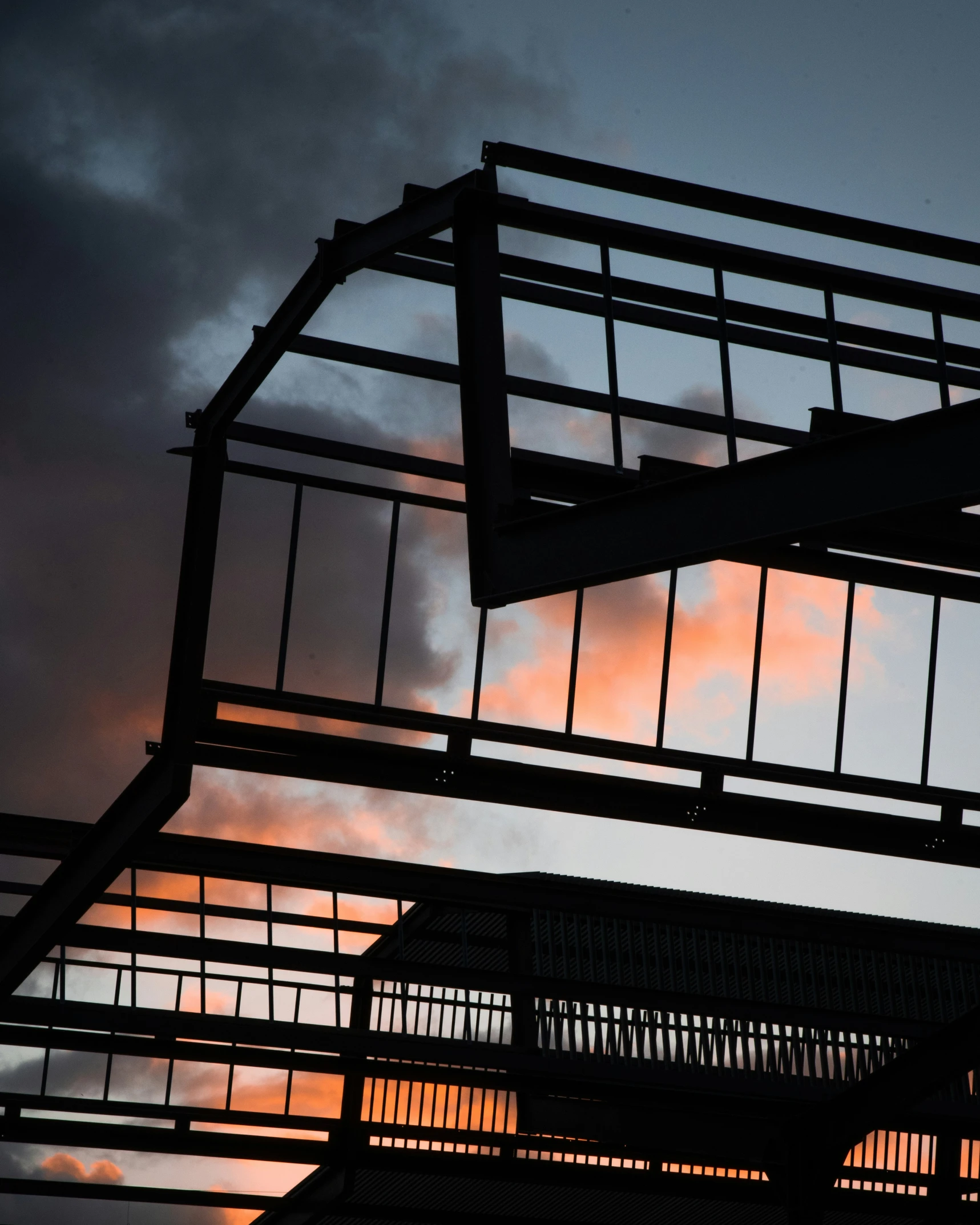 a metal structure with several different types of iron bars on it