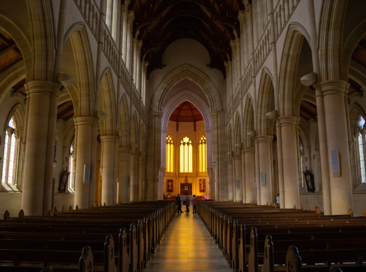 an image of a cathedral with stained glass windows