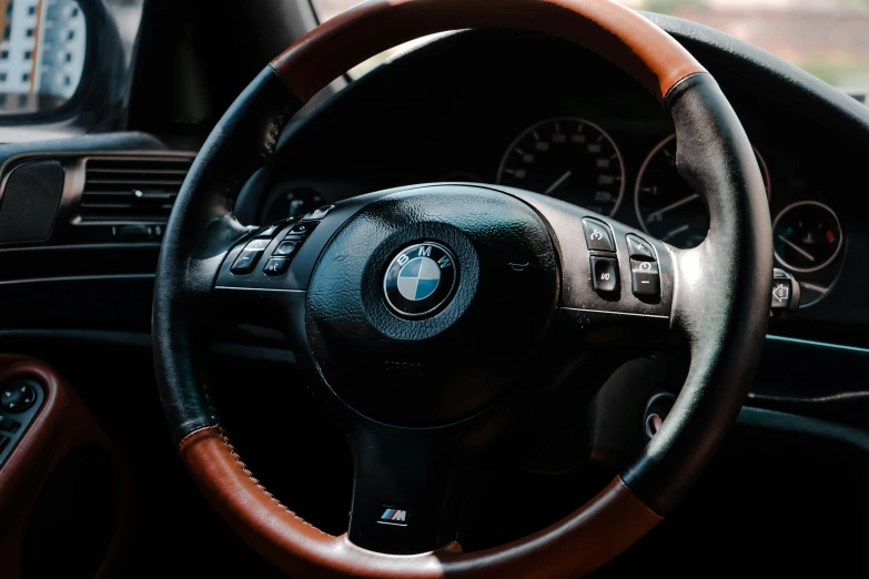 the inside of an interior dashboard in a bmw