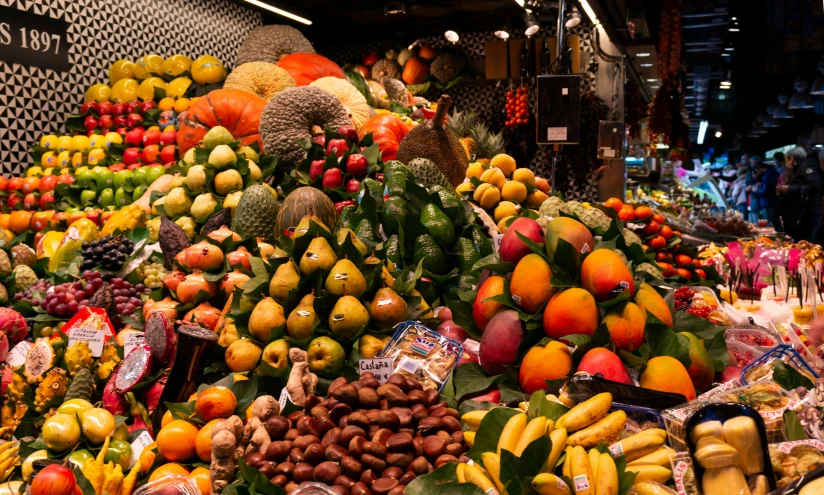 a table top with different kinds of fruits on it