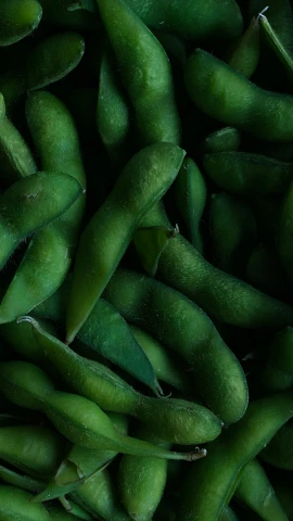 several peas laying next to each other in a pile