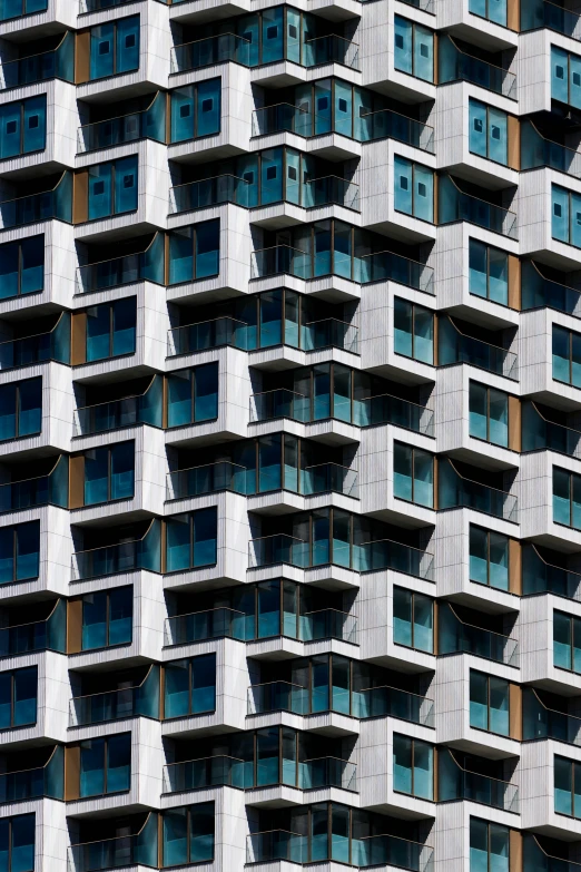 the facade of a large building with many windows