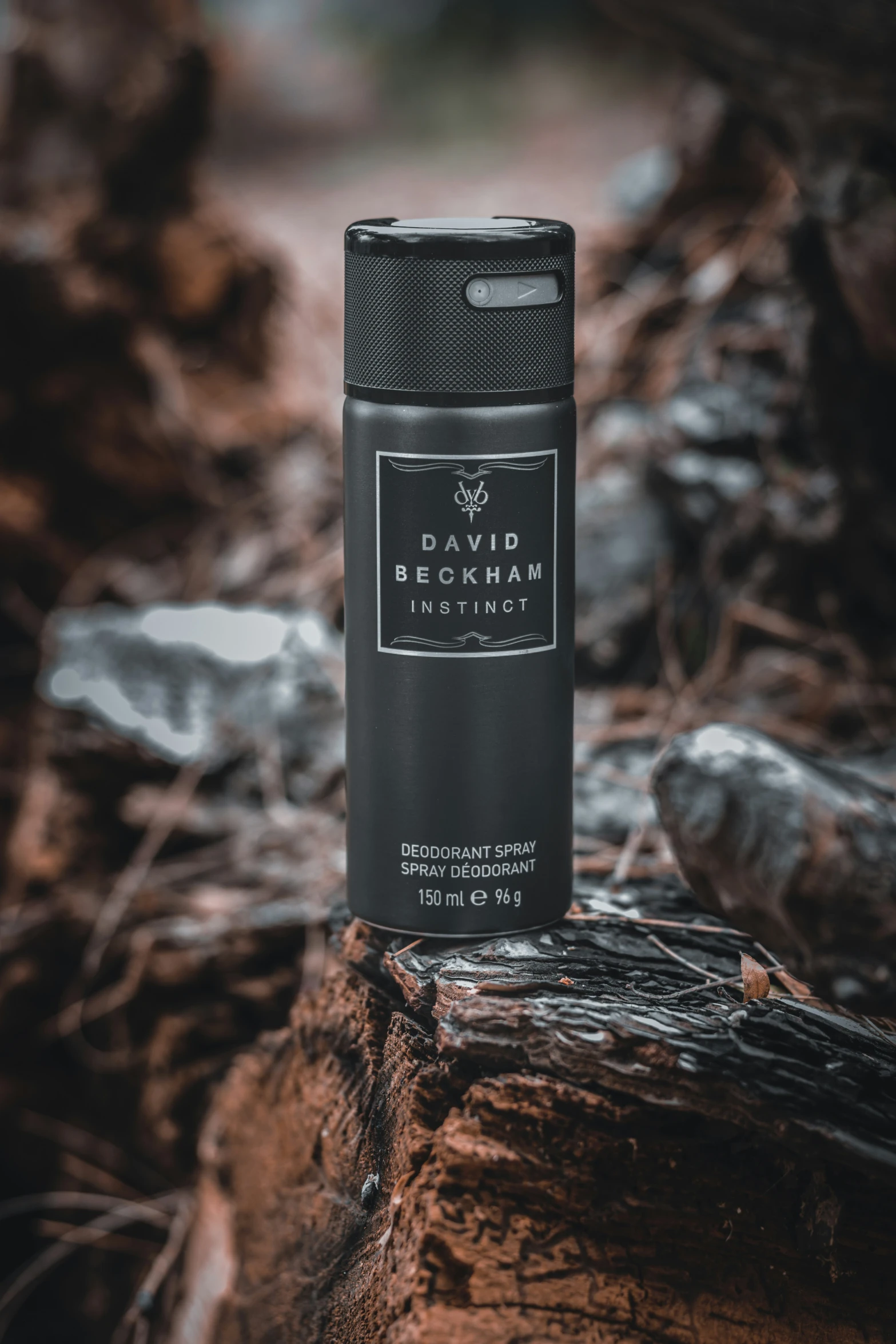 a black plastic can with the label david beckman on it