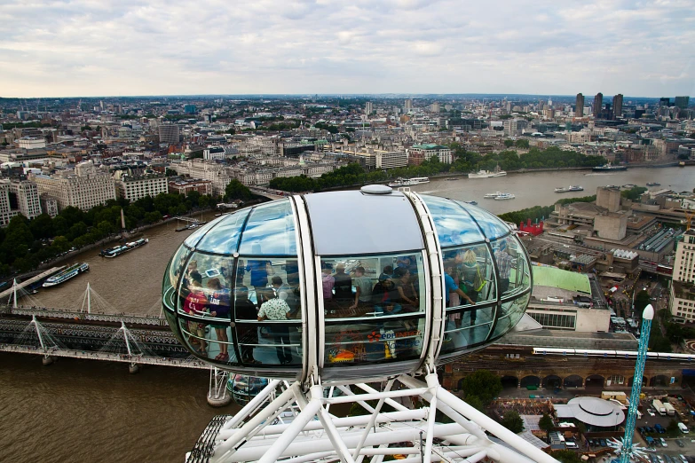 view from the top of a very tall tower