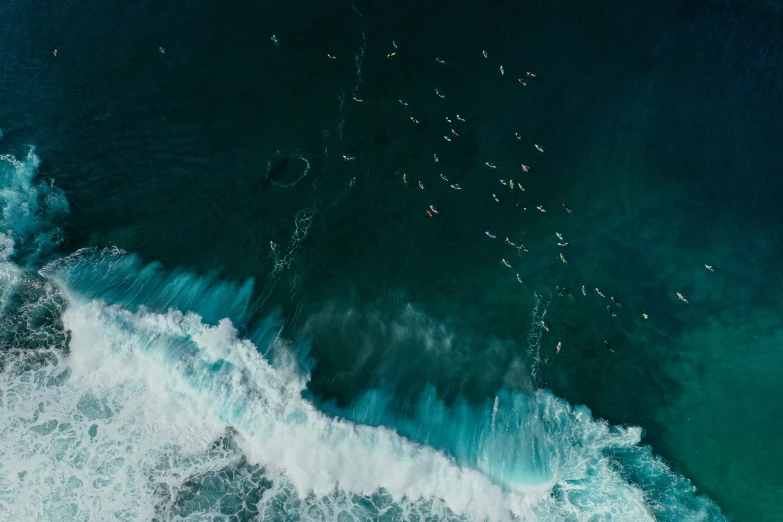 water and foam with large waves crashing on them