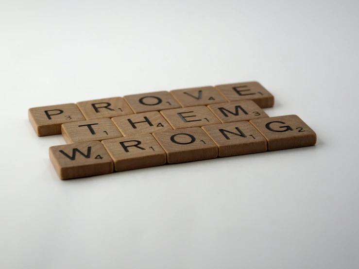 a close up of two type of type on a white table