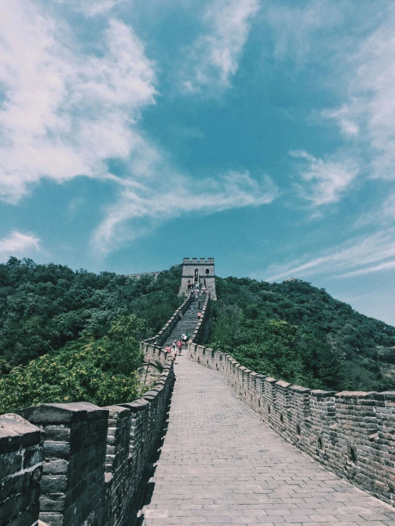 a great wall at the great wall of china