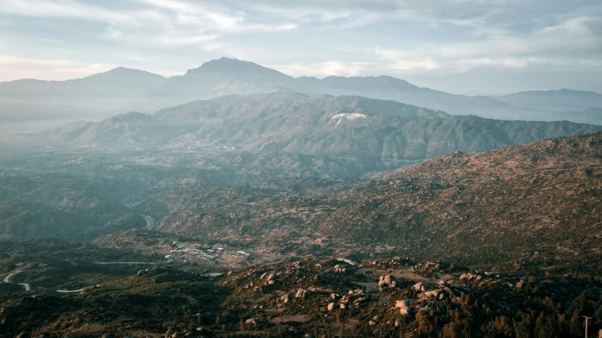 this is an aerial po of the mountains