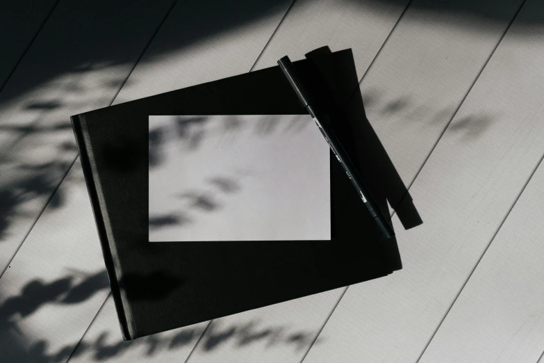 a book is sitting on top of a desk